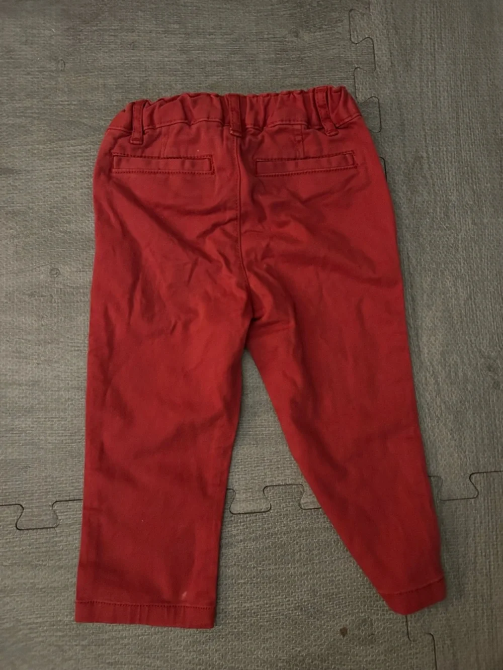 The Children's Place Red Pull-On Pants & Dark Denim Jeans Set